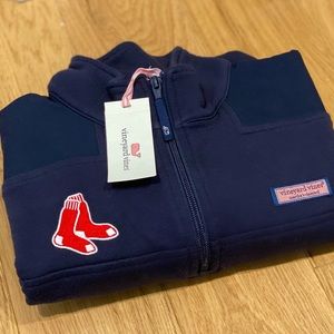 Vineyard Vines Boston Red Sox Quarter Zip (New!)
